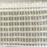Vintage Scheibengardine hellbeige (23 cm x 2,30 m) 70er Jahre