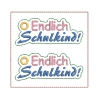 Stickdatei endlich Schulkind Anhänger