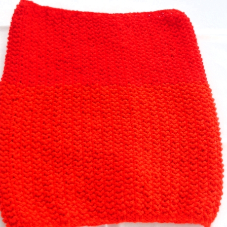 Schlauchschal♥Halssocke♥Rot♥enganliegend♥handgestrickt