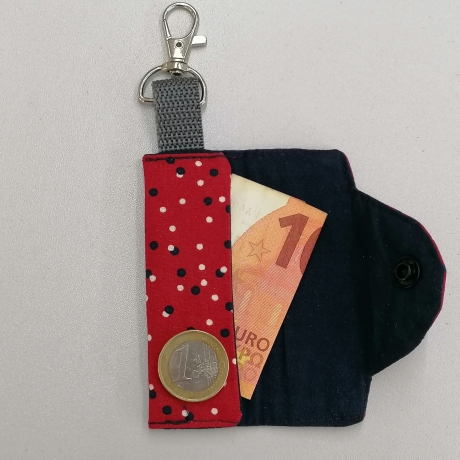 Schlüssselanhänger Anhänger mit Münzbeutel Nähstudio Schöffel 