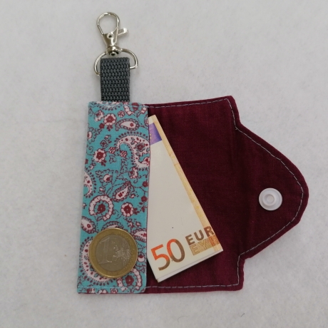 Schlüssselanhänger Anhänger mit Münzbeutel Nähstudio Schöffel 