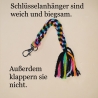 Taschenanhänger Schlüsselanhänger Ranzenbaumler aus Wolle Regenbo