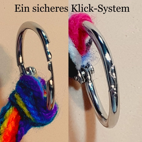 Taschenanhänger Schlüsselanhänger Ranzenbaumler aus weicher Wolle