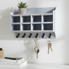 Schlüsselbrett mit 6 Haken, 25 cm – Wandmontage