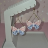 Zauberhafte Schmetterlings-Ohrhänger – Farb-Traum in Blau&Pink