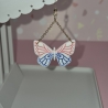 Zauberhafte Schmetterlings-Ohrhänger – Farb-Traum in Blau&Pink