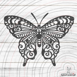 Schmetterling Muster Plotterdatei SVG DXF 
