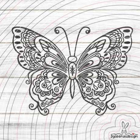 Schmetterling Plotterdatei SVG DXF