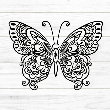 Schmetterling Plotterdatei SVG DXF FCM