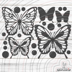 Schmetterlinge Plotterdatei SVG DXF 