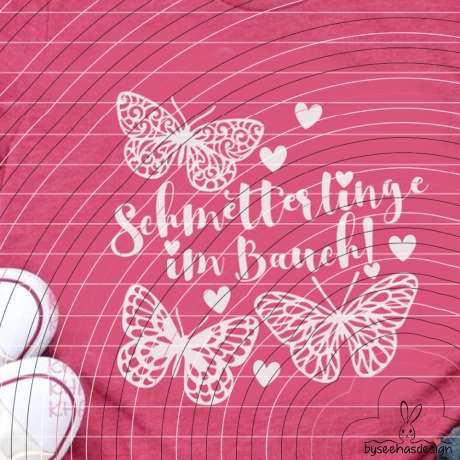 Schmetterlinge im Bauch Plotterdatei SVG DXF