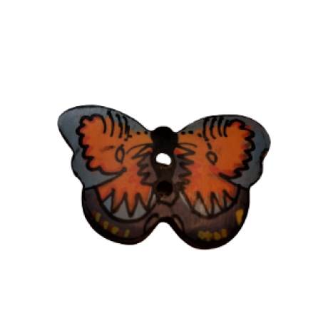Schmetterlingsknopf, Kinderknopf 27mm x 18mm