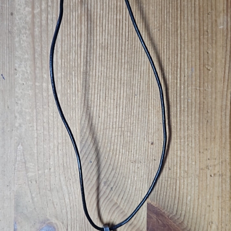 Kette mit Hufnagel und 2 Großlochperlen 