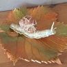Schnecke mit Schneckenhäuschen Dekoration Unikat Weinbergschnecke