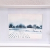 Bild Original Aquarell Winterlandschaft Wandbild Gemälde 32x23cm