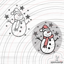 Schneemann Plotterdatei SVG DXF