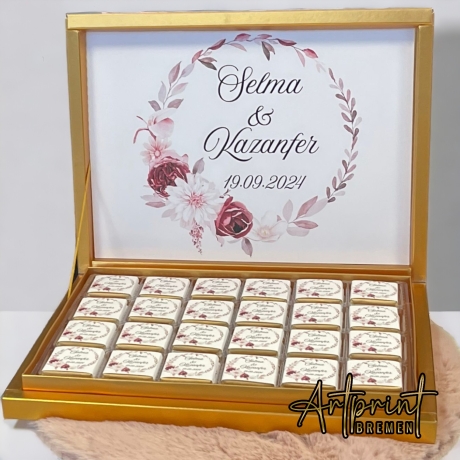 Gastgeschenke Schokoladetäfelchen - mit individueller Bedruckung
