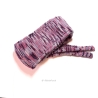 Schal, rosa meliert, modern, schlank, kurz, handgestrickt