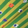 Schreckstreifen Monster grün Baumwolljersey