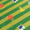 Schreckstreifen Monster grün Baumwolljersey