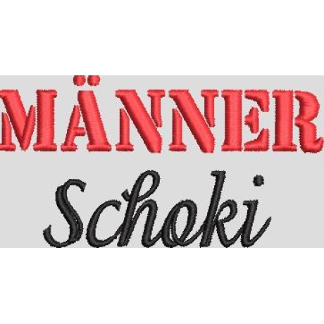 Ferberline Stickdatei Hülle Männerschoki ab 10x10