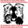 Stickdatei Border Collie Lena  Hund realistisch