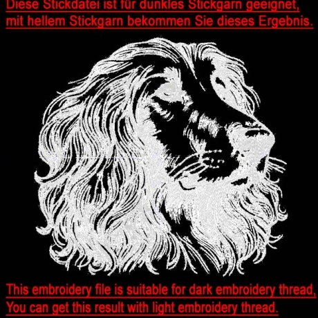 Stickdatei Afganischer Windhund Lordas Hund