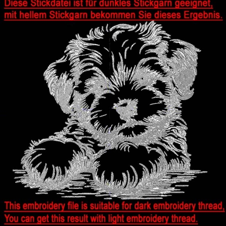 NEU Stickdatei Havaneser Welpe Silvie Hund
