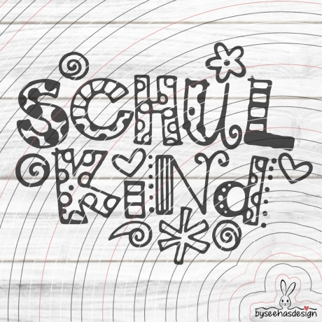 Schulkind Plotterdatei SVG DXF