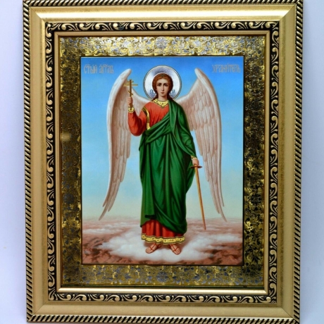 Ikone  Schutzengel, 28x24x1,7 cm, Holz