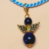 Taschenanhänger Schutzengel Kettenanhänger blau Taschenbaumler 