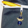 Taschenanhänger Schutzengel Kettenanhänger blau Taschenbaumler 