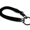 Schlüsselanhänger mit Karabiner Schwarz