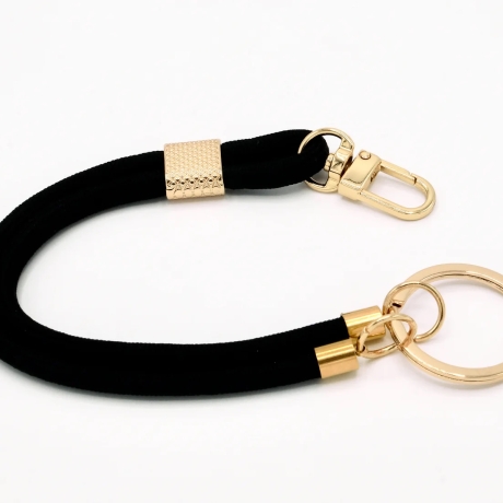 Schlüsselanhänger mit Karabiner Schwarz