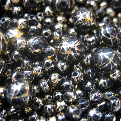 80 gr Perlen-Mix veredelte Kunststoffperlen