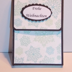 Kleine Schachteln Weihnachten Schwarz mit Schneeflocken