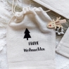 Leinensäckchen personalisiert Weihnachten 