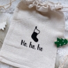 Leinensäckchen personalisiert Weihnachten 