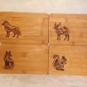 Frühstücksbrett mit Waldtier-Gravur I fast jedes Tier möglich