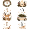 Adventskalender DIY–24 Weihnachtsmotive PDF | DIY Druckvorlage