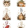 Adventskalender DIY–24 Weihnachtsmotive PDF | DIY Druckvorlage