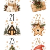 Adventskalender DIY–24 Weihnachtsmotive PDF | DIY Druckvorlage