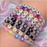 Perlenarmband mit Wunschtext | Statement