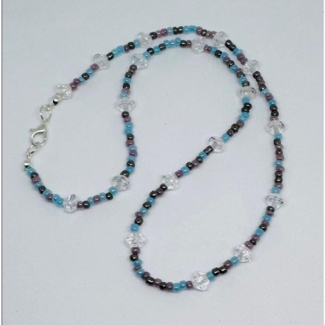 Pastell Perlenkette | Y2K Halskette | Boho Seed Bead Necklace