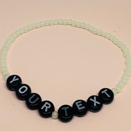 Glow in the Dark Armband personalisiert