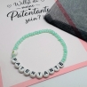 Patentante Armband mit Umschlag – Handgemacht Taufpate Taufpatin