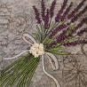 T-SH0001_003 Shopper aus Filz bestickt - Lavendel - handmade