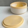 Betonkerze flach (mit Linien/glatt)