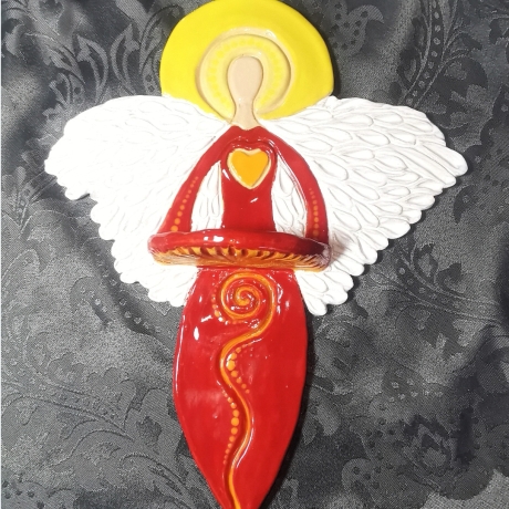 Ein Engel an deiner Seite. VERTRAUEN Keramik Engel GROẞ