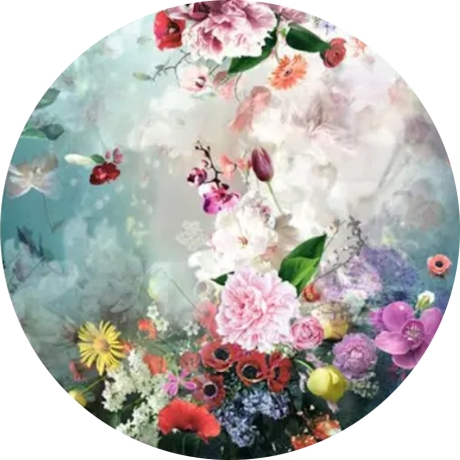 Holzanhänger Blattform mit floralen Motiv